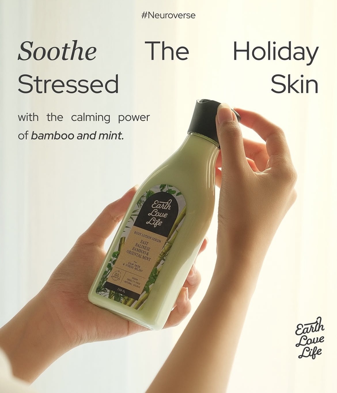 Hempaskan Jerawat Punggung dengan Earth Love Life Body Wash & Body Lotion East Balinese Bamboo dan Oriental Mint