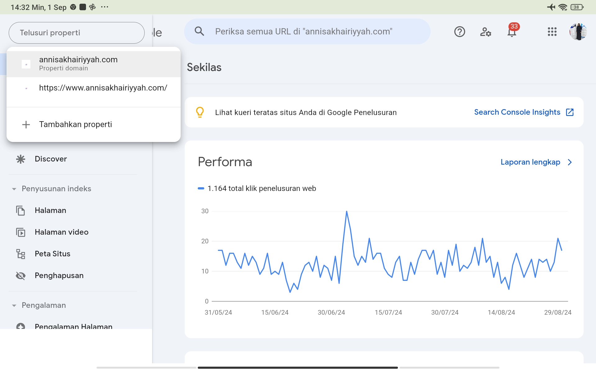 Maksimalkan Konten Blog dengan Melihat Insight Search Console! Begini Cara Memasangnya Maksimalkan Konten Blog dengan Melihat Insight Search Console! Begini Cara Memasangnya