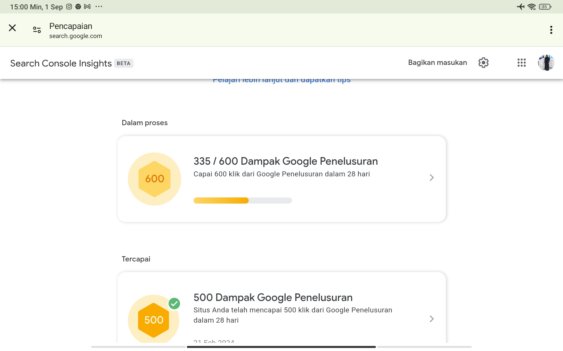 Maksimalkan Konten Blog dengan Melihat Insight Search Console! Begini Cara Memasangnya Maksimalkan Konten Blog dengan Melihat Insight Search Console! Begini Cara Memasangnya